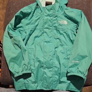 The North Face Green Aqua Hooded Jacket Windbreaker 2t Toddler Boy Girl coat